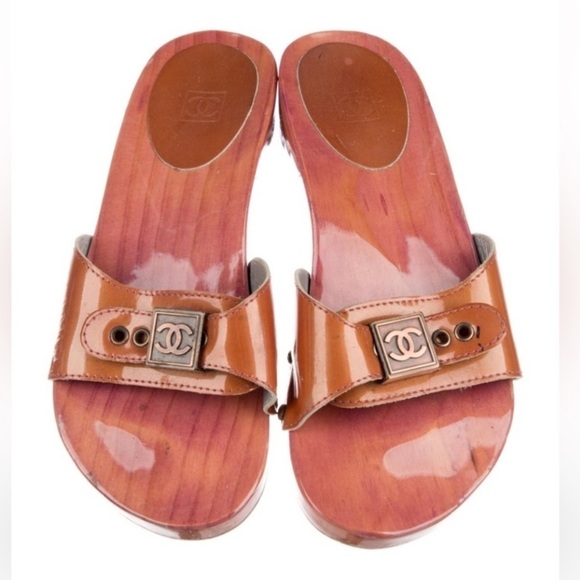 CHANEL Vintage Sport Slides sandals clog mules Size: 5 5.5 6 36 - Picture 9 of 9